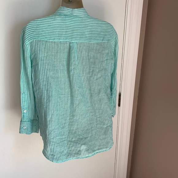 Weekend Max Mara linen striped button down - Picture 5 of 8